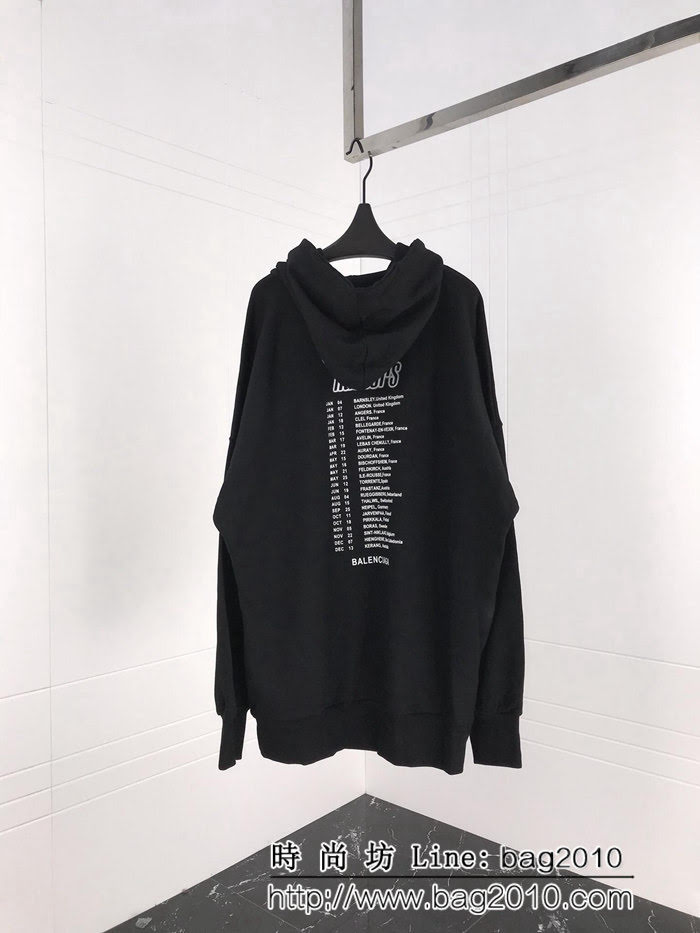 BALENCIAGA巴黎世家 18秋冬巴黎秀款 OS大版型 樂隊衛衣 情侶款 ydi1629